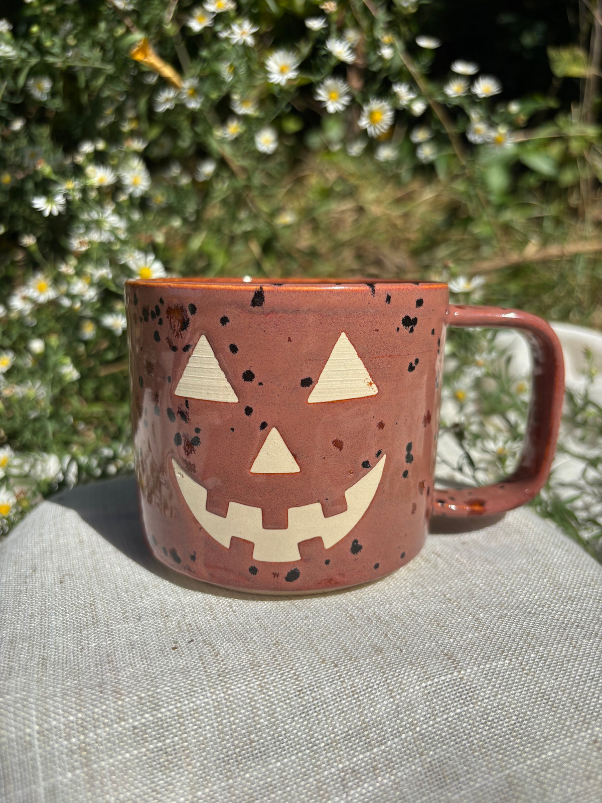 Speckled Jack O' Lantern Mug #1