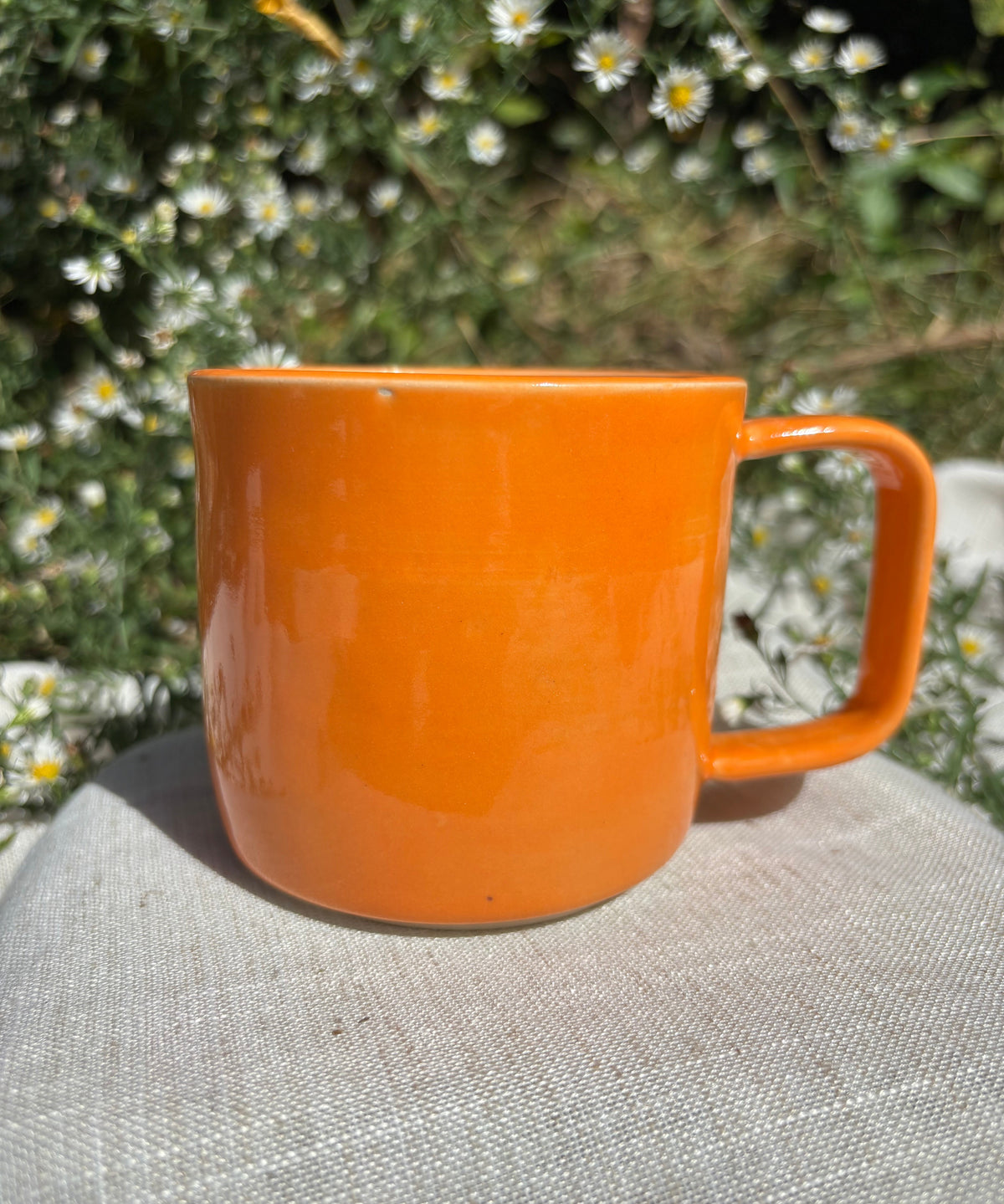 Orange Quilt Mug #2