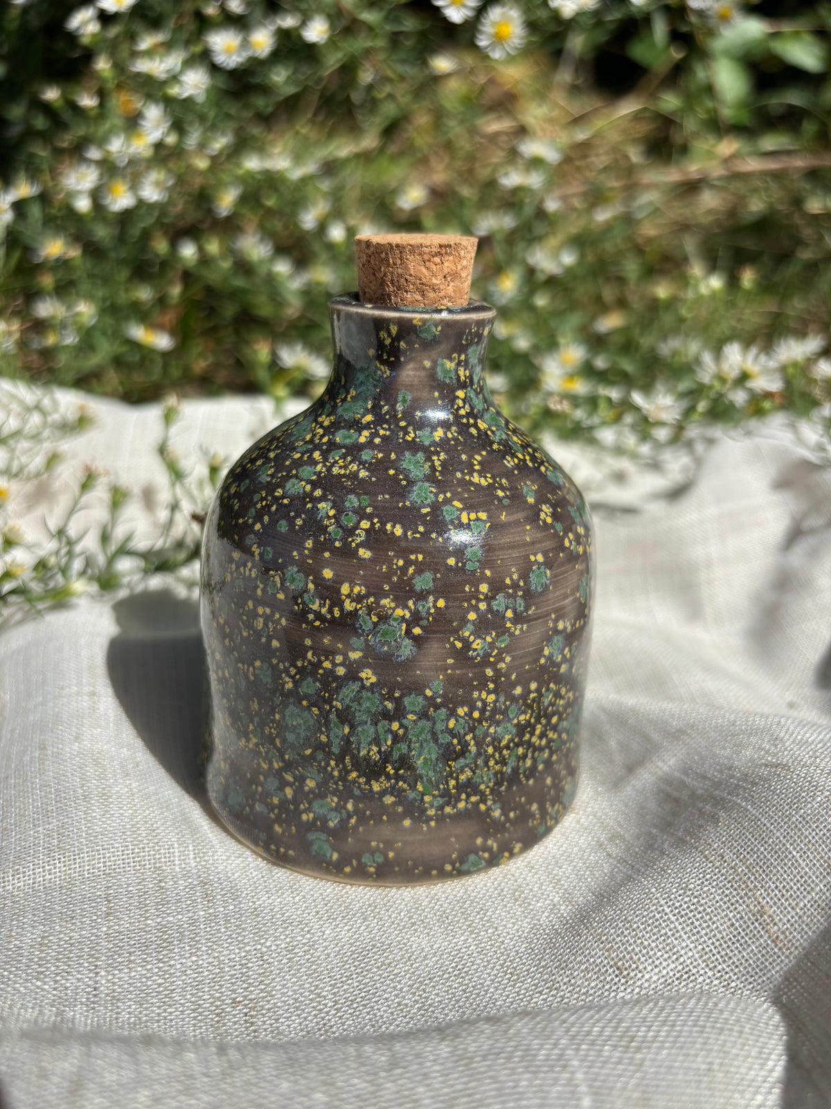Green Speckled Magic Potion Bottle