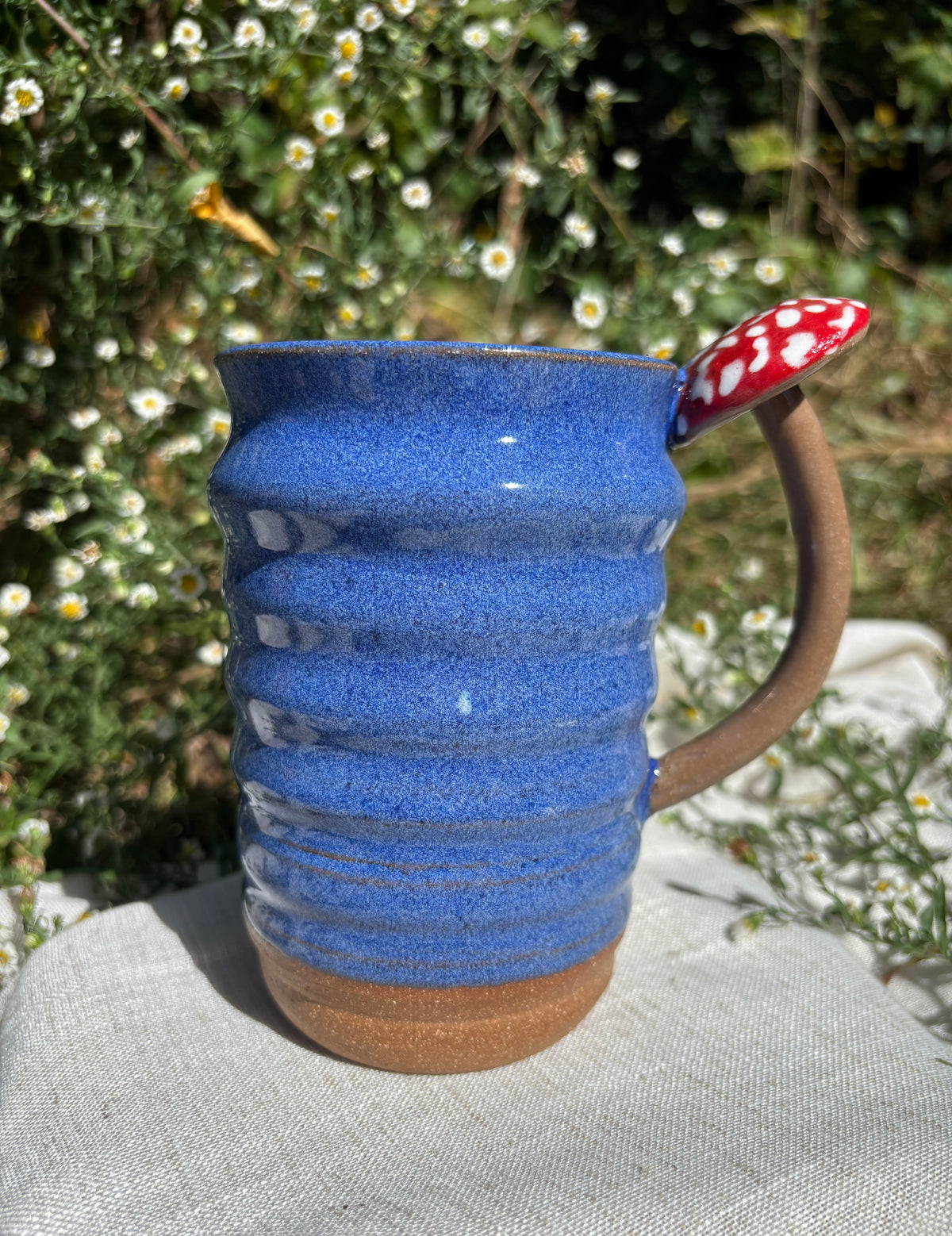 Blue Mushroom Mug