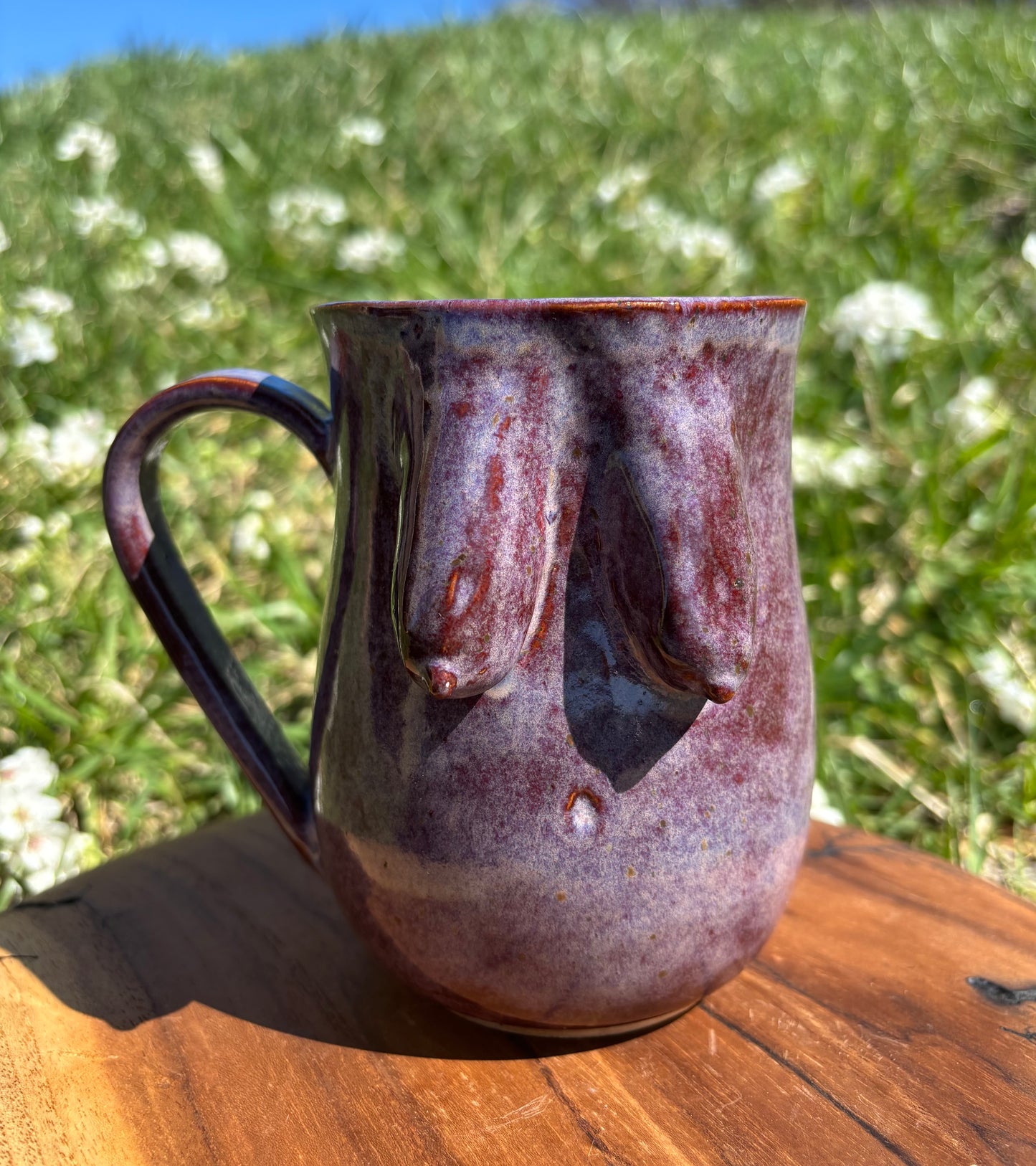 Purple Saggy Boob Mug