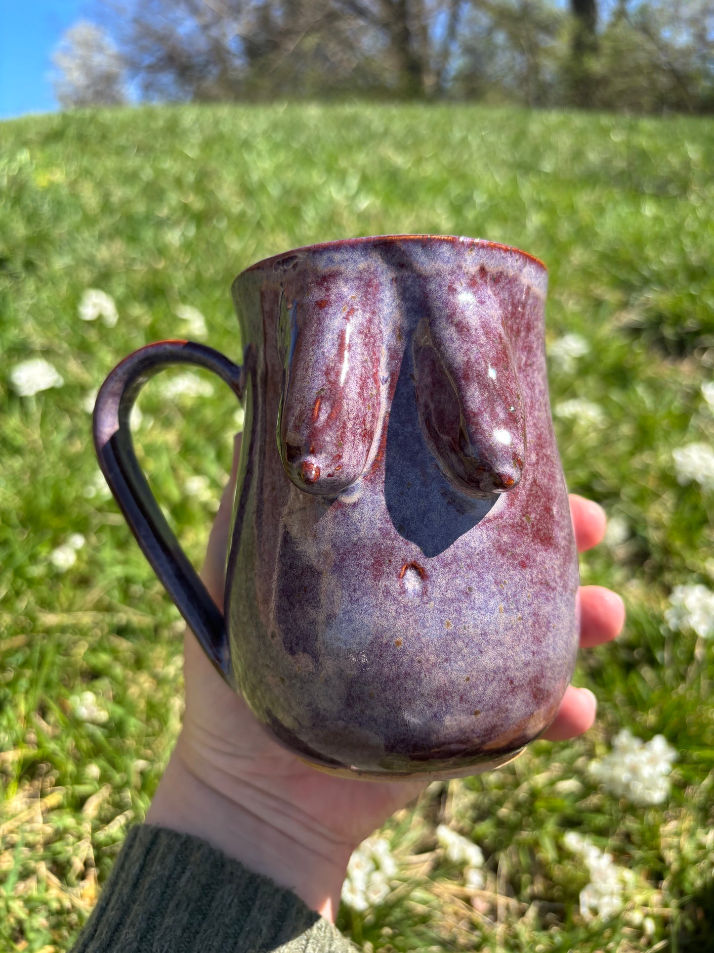 Purple Saggy Boob Mug