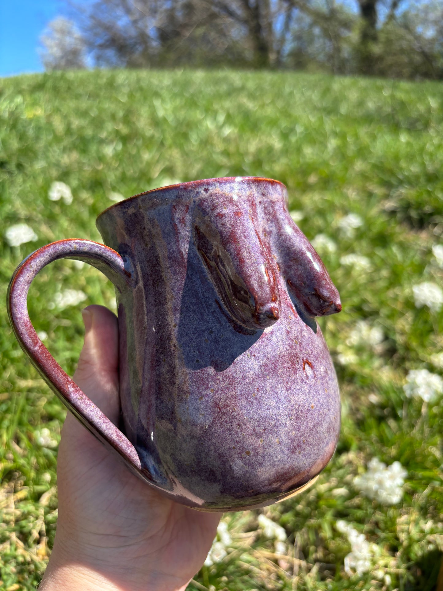 Purple Saggy Boob Mug