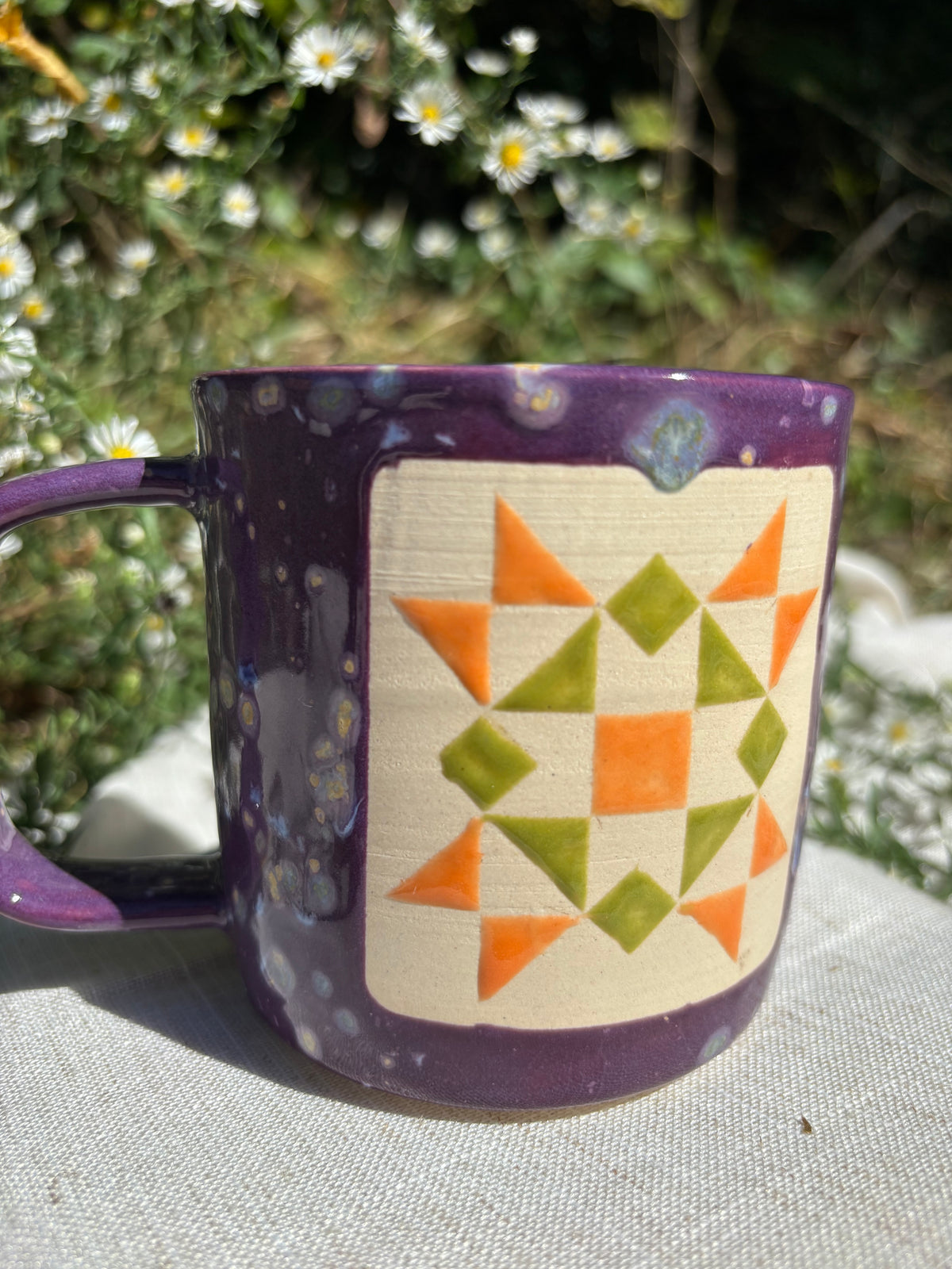 Purple Quilt Mug