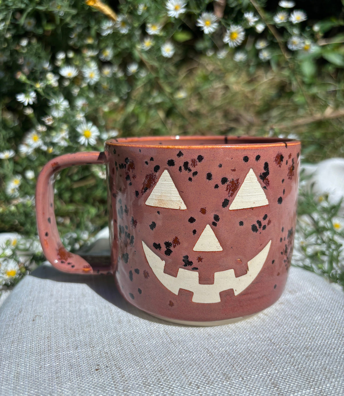 Speckled Jack O' Lantern Mug #2