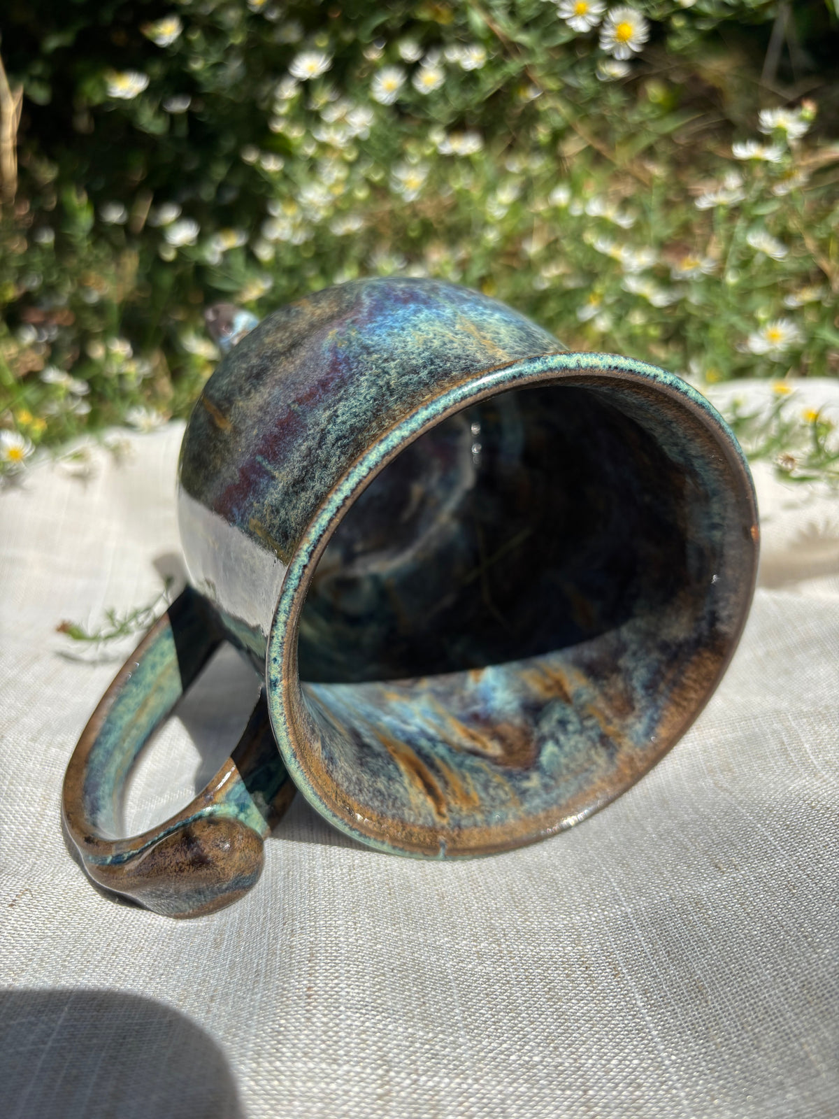 Dark Speckled Cauldron Mug