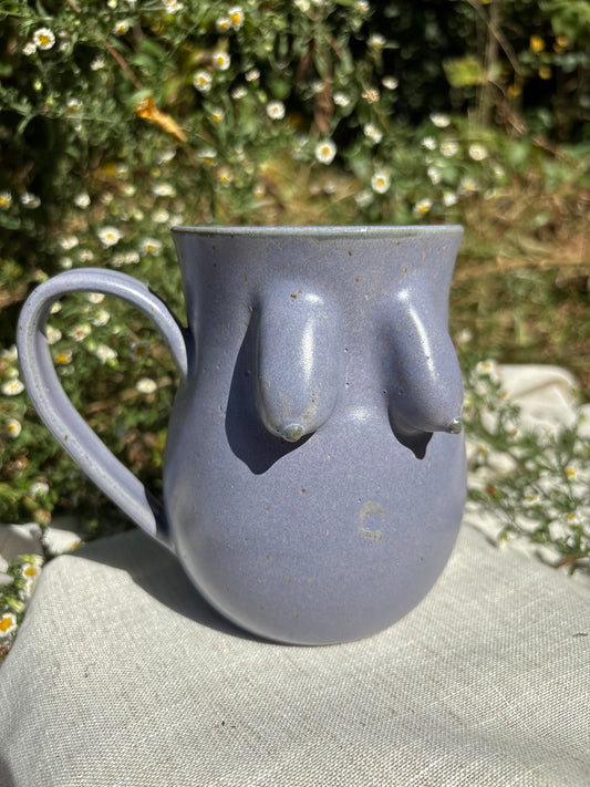 Purple Saggy Boob Mug