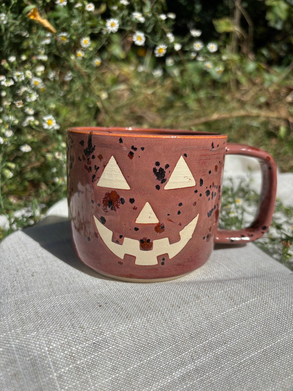 Speckled Jack O' Lantern Mug #2