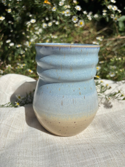 Blue and Yellow Bulb Cup #2