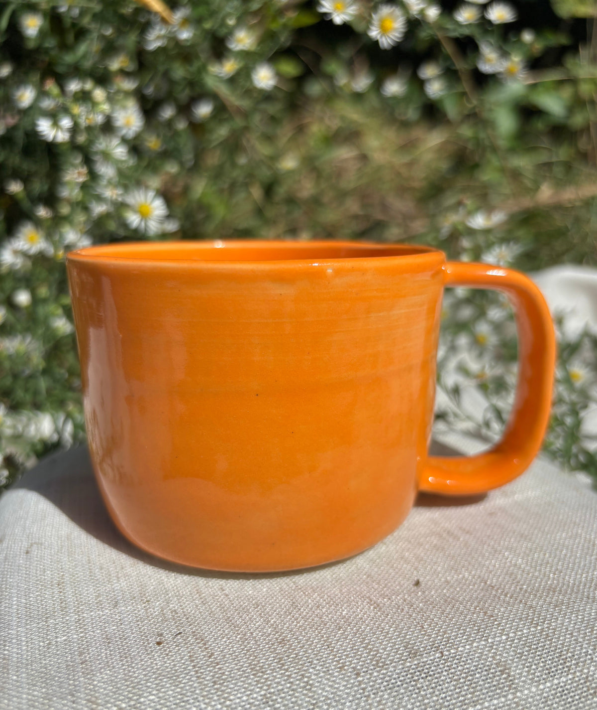 Orange Quilt Mug #1