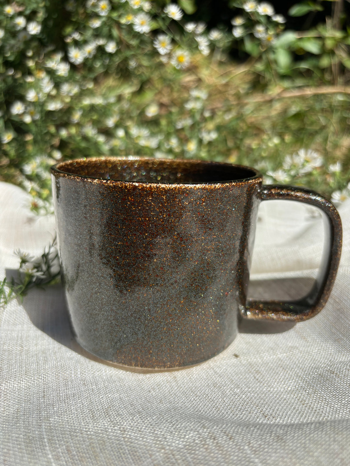 Black Sparkle Tooth Mug