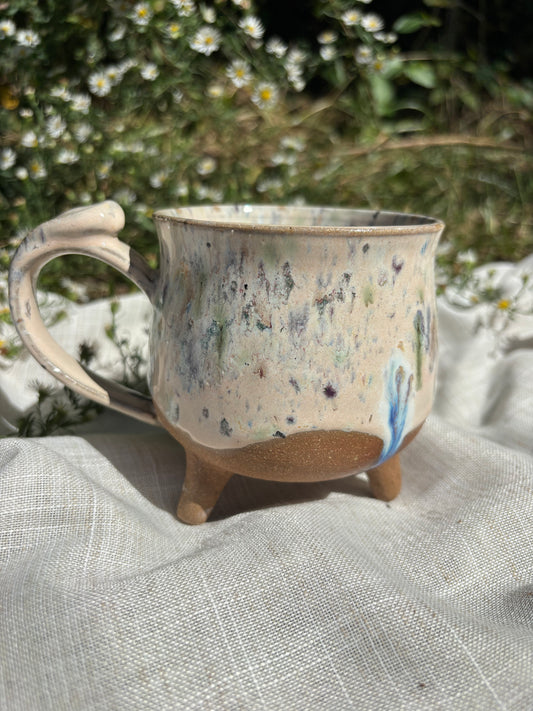 White Confetti Cauldron Mug
