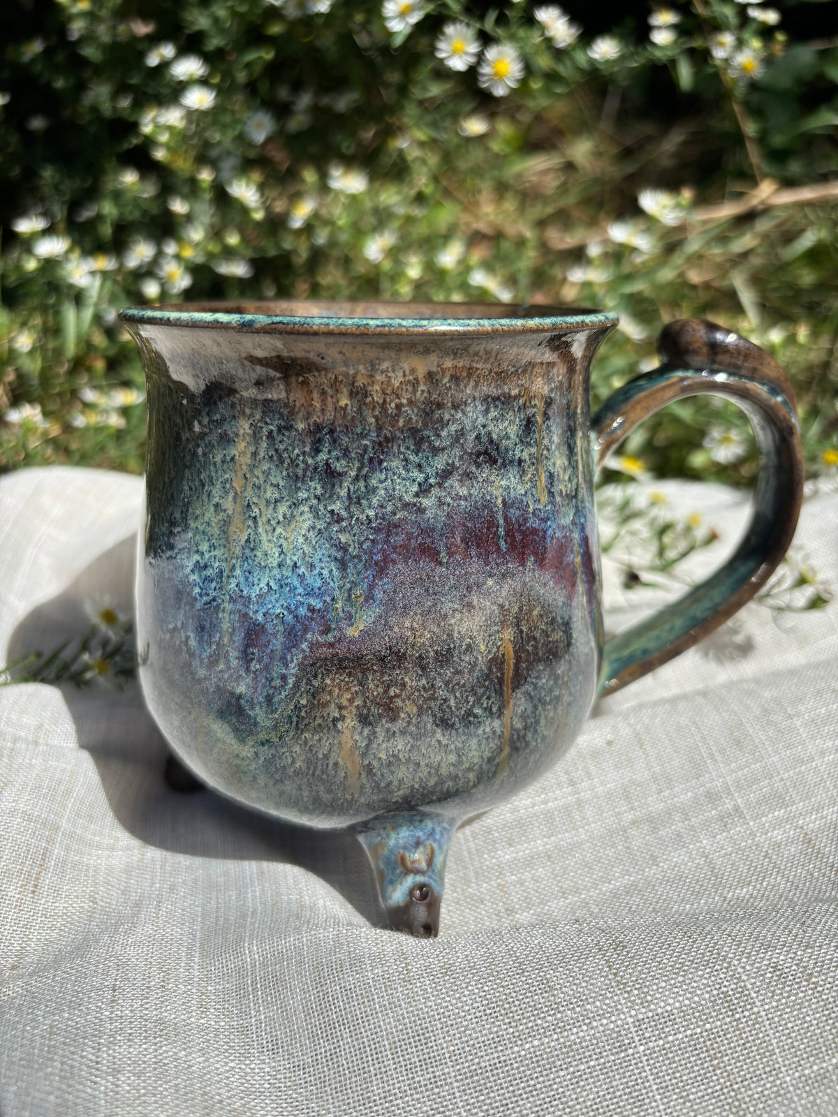 Dark Speckled Cauldron Mug