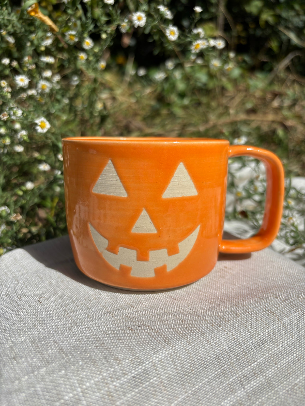 Orange Jack O' Lantern Mug