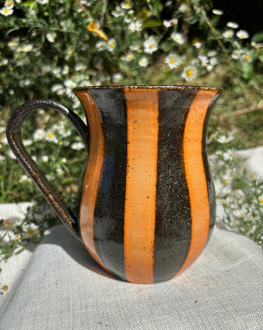 Black and Orange Stripe Mug