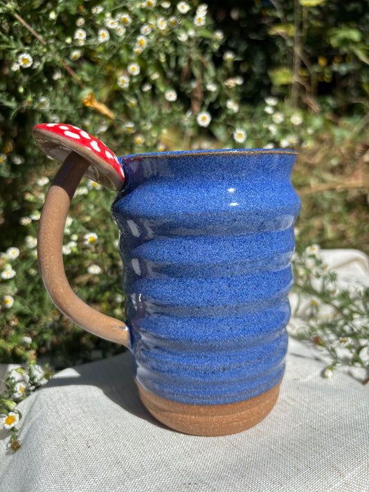 Blue Mushroom Mug