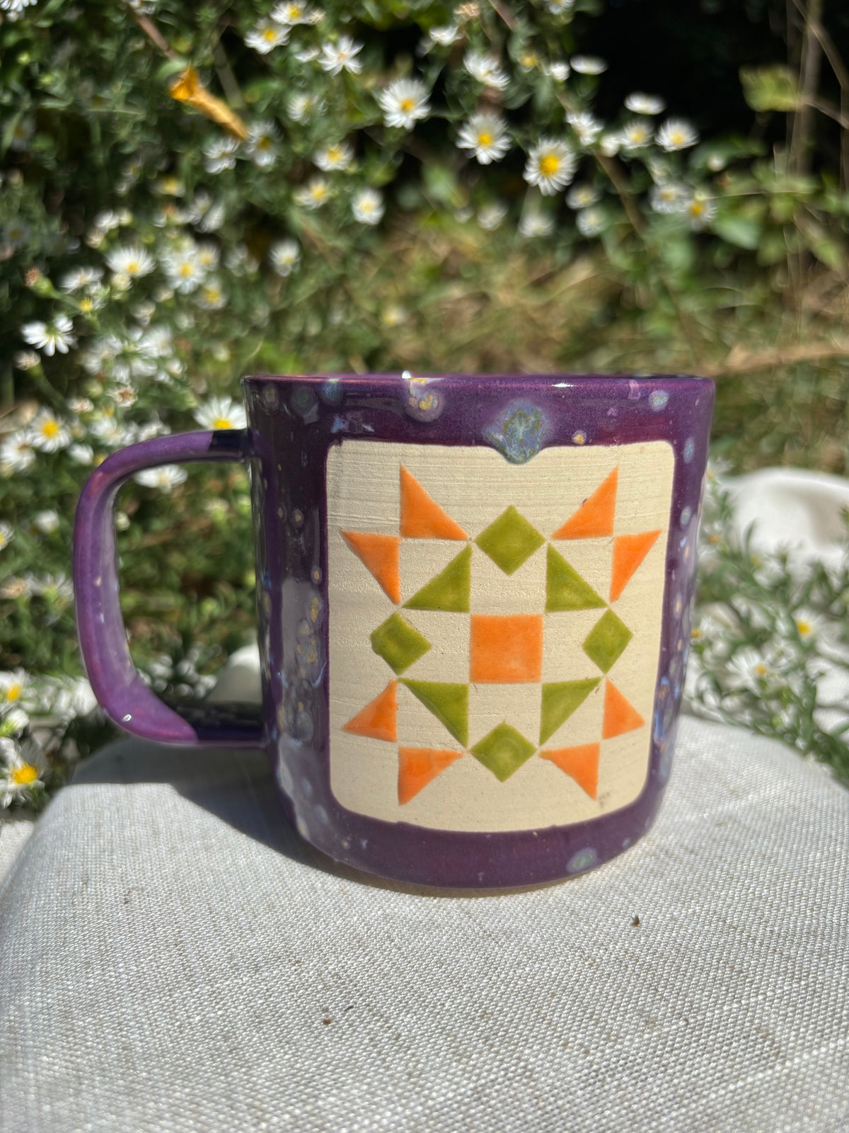 Purple Quilt Mug