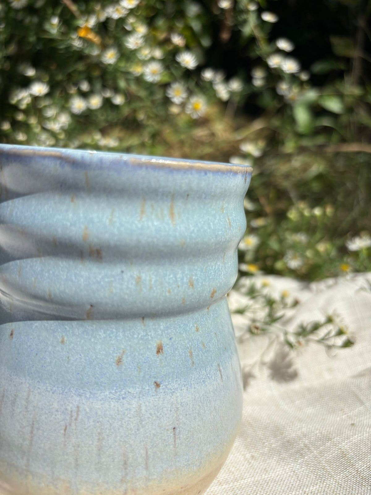 Blue and Yellow Bulb Cup #2