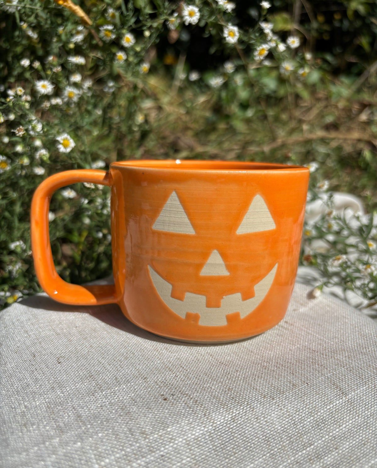 Orange Jack O' Lantern Mug