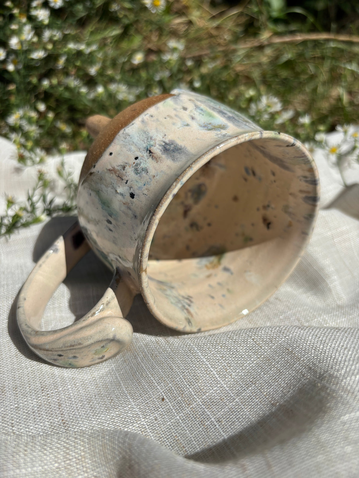 White Confetti Cauldron Mug