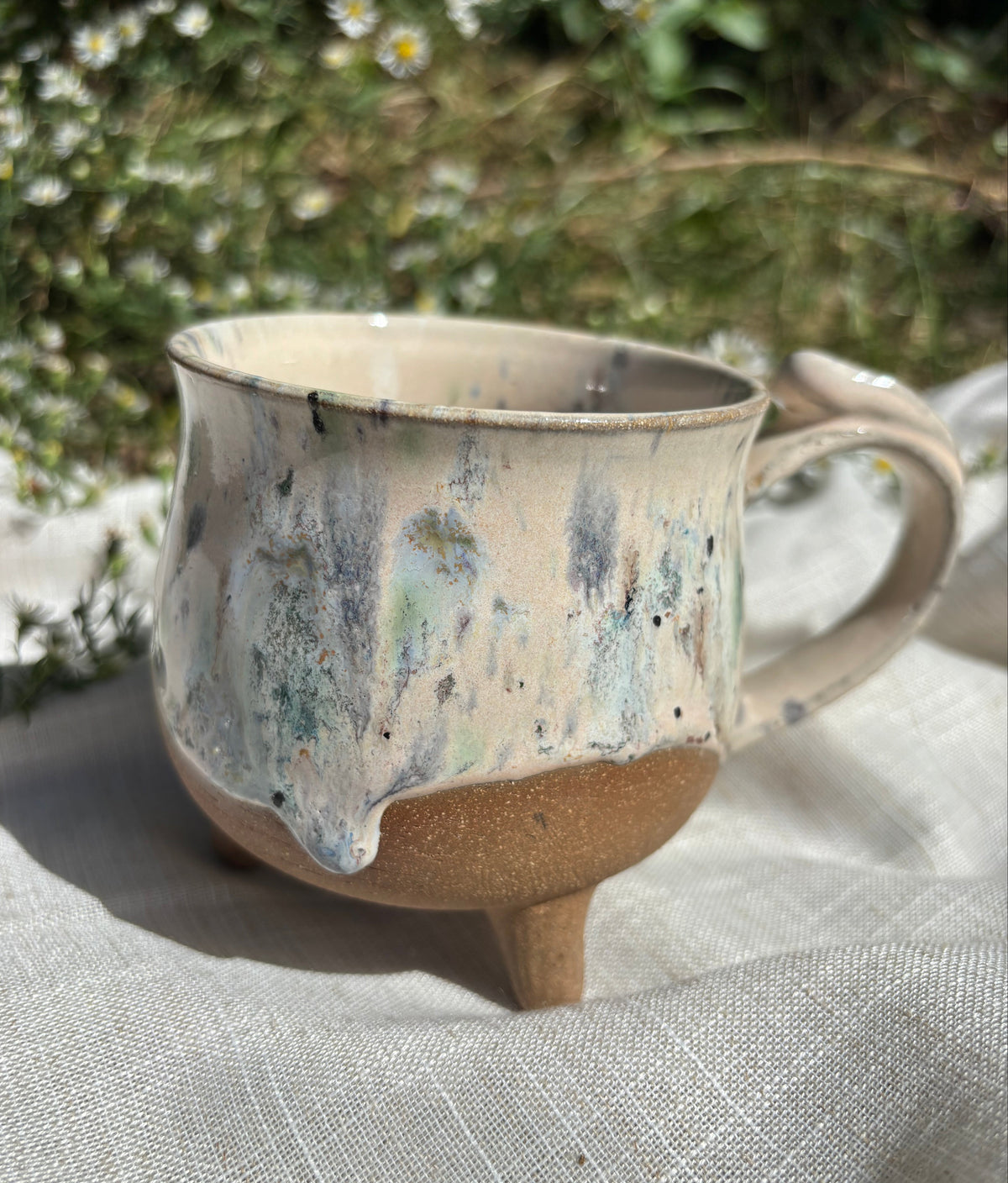 White Confetti Cauldron Mug