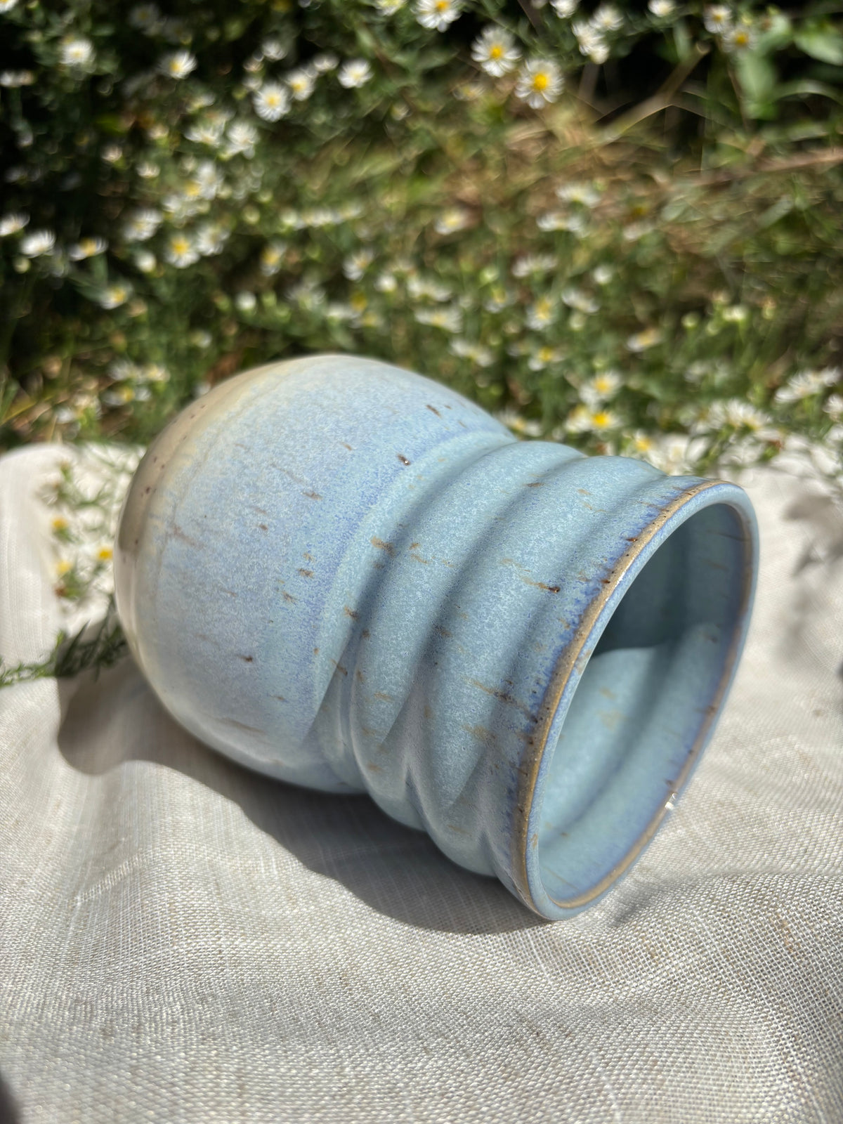 Blue and Yellow Bulb Cup #1