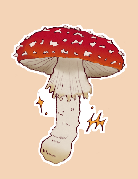 Fly Agaric Mushroom Print