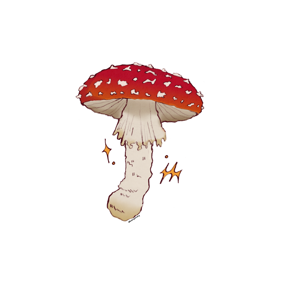 Fly Agaric Mushroom Sticker
