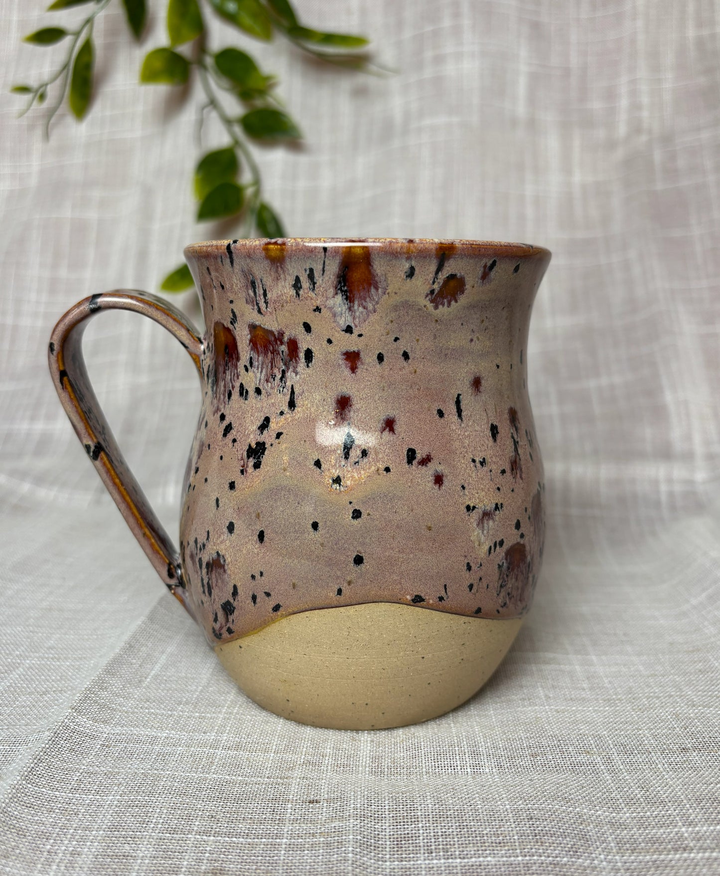 Pink Speckled Mug